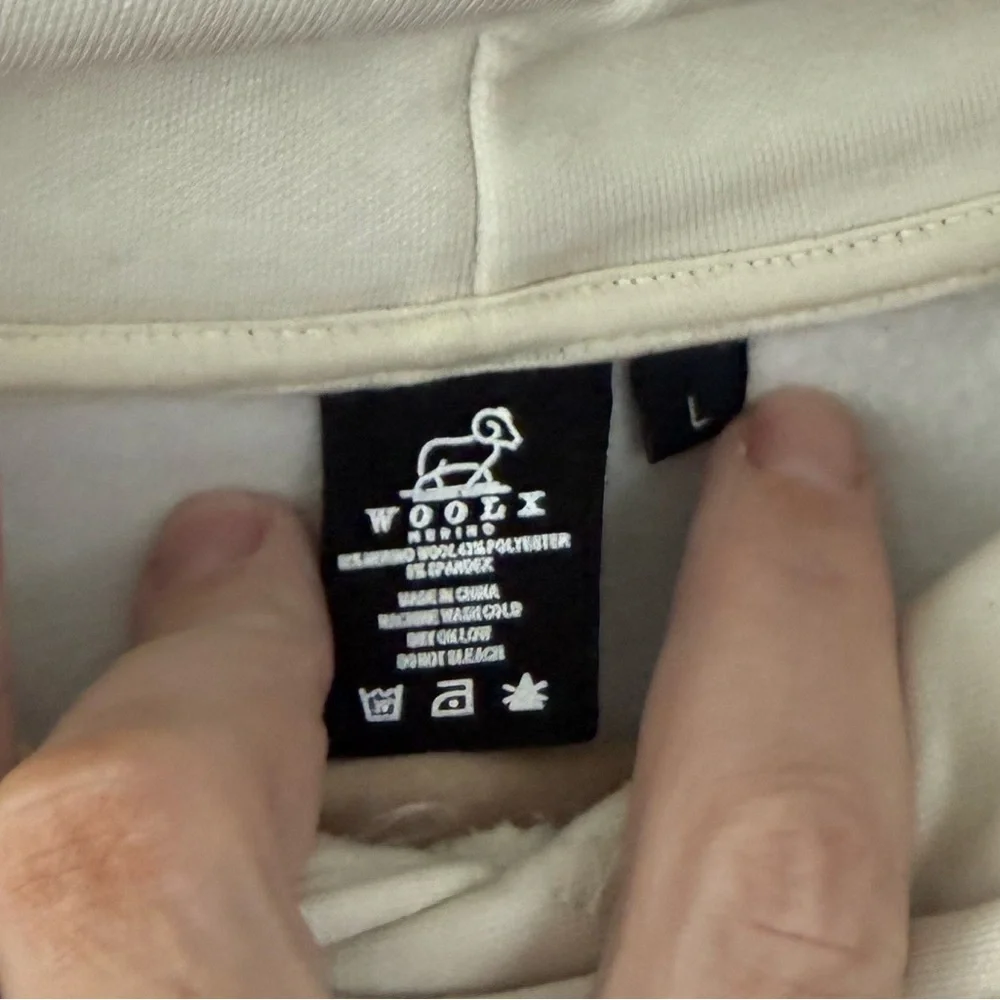 Woolx Women's Cream Hoodie merino Avery Hoodie cold weather - Picture 6 of 10